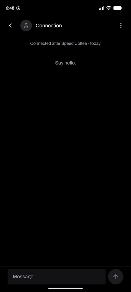 Chat with an accepted connection